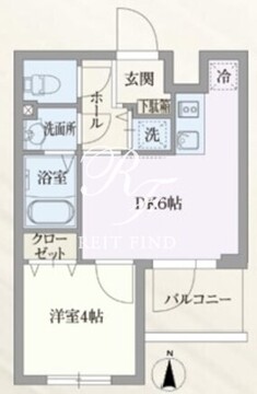 ルネサンスコート自由が丘 205 間取り図