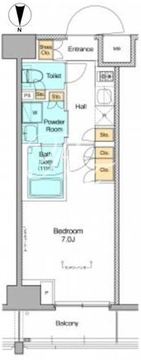 プラウドフラット菊川 106 間取り図