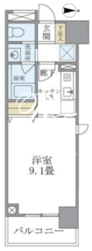 マイプレジール広尾 1104 間取り図
