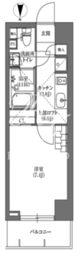 PRIME FORESHITA 207 間取り図