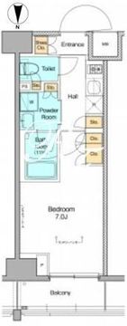 プラウドフラット菊川 309 間取り図