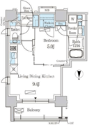 パークアクシス大森 1003 間取り図