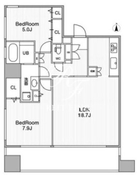 アーバンフラッツ池袋プレミアム 2605 間取り図