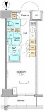 プラウドフラット菊川 709 間取り図
