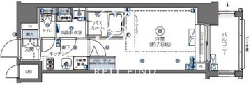 ズーム四谷左門町 402 間取り図