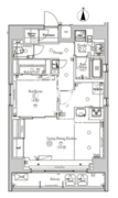 BPRレジデンス神田富山町 602 間取り図