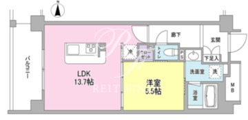 アンビエンテ経堂 311 間取り図