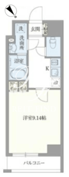 ベルエスパス箱崎 701 間取り図