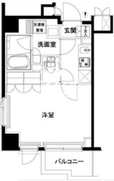 ルーブル木場 304 間取り図