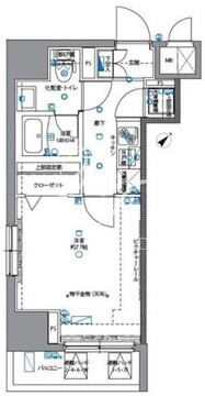 パティーナ月島 201 間取り図