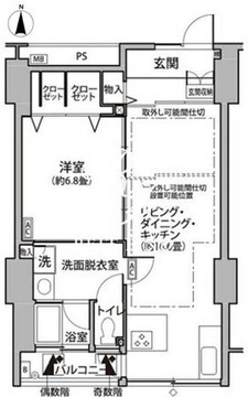 東雲キャナルコートCODAN 11-311 間取り図