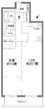 カスタリア西麻布霞町 208 間取り図