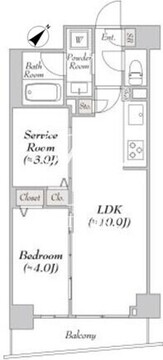 ルミーク文京千石 302 間取り図
