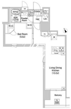 コンフォリア蒲田 816 間取り図