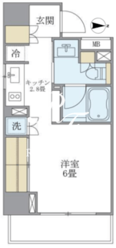 ブリリアイスト白金高輪 704 間取り図