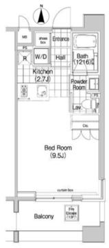 コンフォリア森下 1305 間取り図