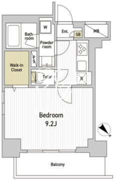 エスモア森下 701 間取り図