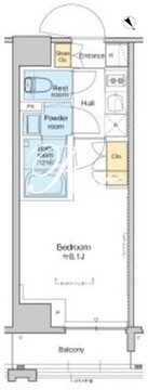 プラウドフラット清澄通り 1010 間取り図