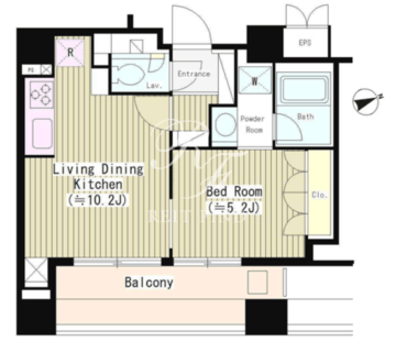 シティカレント南青山 1101 間取り図