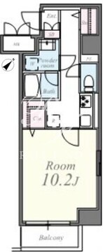 クレシェンテ月島 710 間取り図