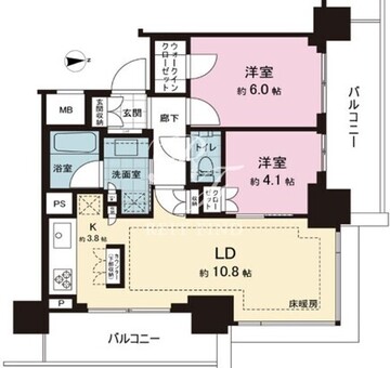 アトラスタワー五反田 707 間取り図