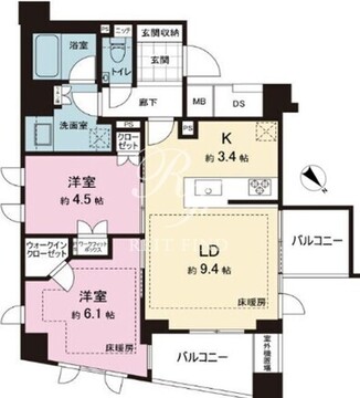 ザ・ライオンズ池袋 609 間取り図