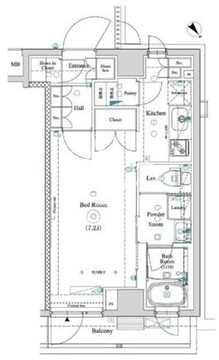 ガリシア大塚 704 間取り図