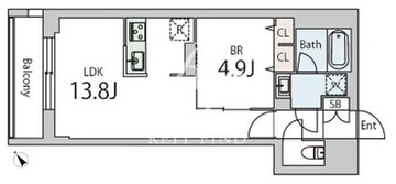 グランデュオ千歳船橋6 204 間取り図