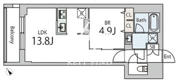 グランデュオ千歳船橋6 304 間取り図