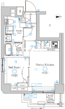 ラフィスタ赤羽 601 間取り図