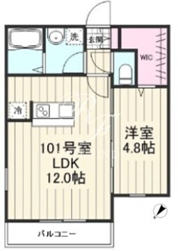 クリアル門前仲町 101 間取り図