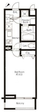 プライムアーバン中目黒 215 間取り図