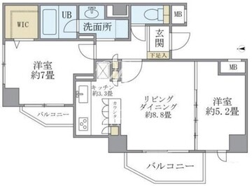 アパートメンツ東山 212 間取り図