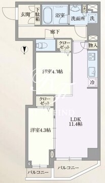 グランパセオ菊川 703 間取り図