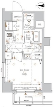 ログ本所吾妻橋 601 間取り図
