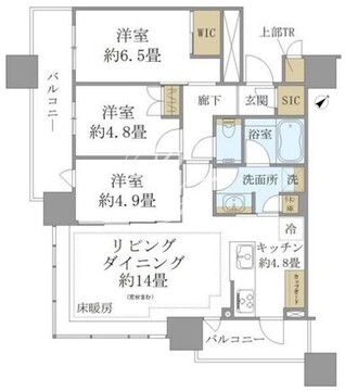 ブリリアタワーズ目黒 S-2507 間取り図