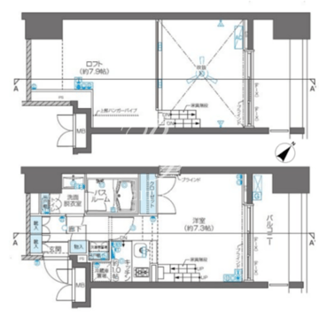 ズーム目黒 402 間取り図