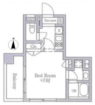 レジディア南品川 201 間取り図