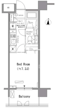 パークアクシス住吉 504 間取り図