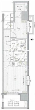 プレミアムキューブ秋葉原 1204 間取り図