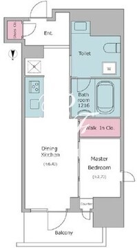 クロスレジデンス神田神保町 704 間取り図