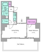 クロスレジデンス神田神保町 1301 間取り図