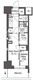 コンフォリア東新宿 1115 間取り図