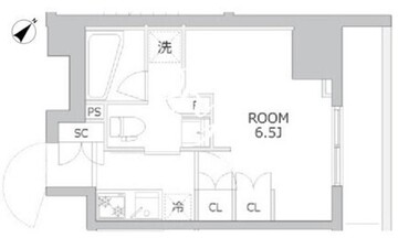 アジールコート北品川 301 間取り図