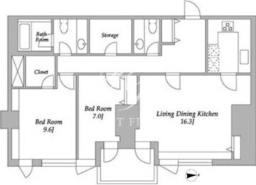 プライムスクェアシティ 504 間取り図