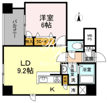 グランジット神田司町 1202 間取り図
