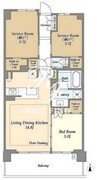 ドゥーエ町屋 205 間取り図