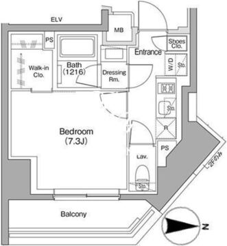ザ・パークハビオ赤羽 1101 間取り図