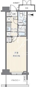 ＭＦＰＲコート木場公園 1303 間取り図