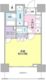 スタイリオ蒲田 406 間取り図